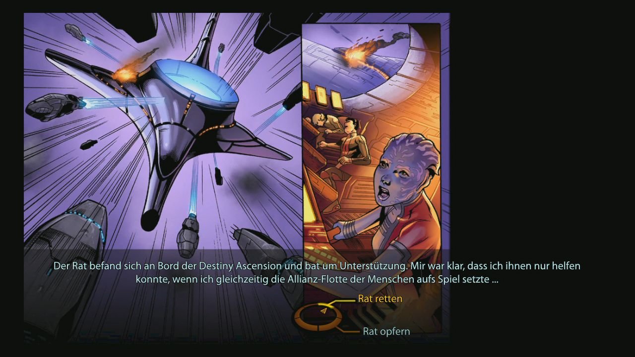 [20/01/2011] Mass Effect 2 im Test: Ein interaktiver Comic-Strip rekapituliert die Geschehnisse aus dem ersten Teil.