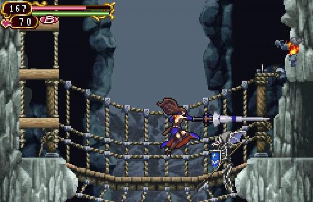 [05/01/2011] Castlevania - Das Spiel könnte sogar im Handheld-typischen 2D-Gameplay von den 3D-Effekten des 3DS profitieren. So würden Objekte stärker in den Vordergrund treten. Gegner könnten sich beispielsweise hinter Felsen im Hintergrund verstecken.