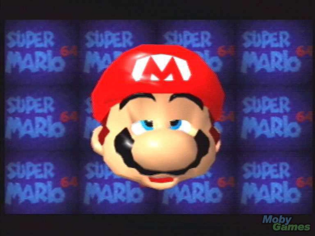 [15/02/2011] Super Mario, warum schaust du denn so müde? Im Startbildschirm von Super Mario 64 konnte man dem Helden Grimassen ziehen.