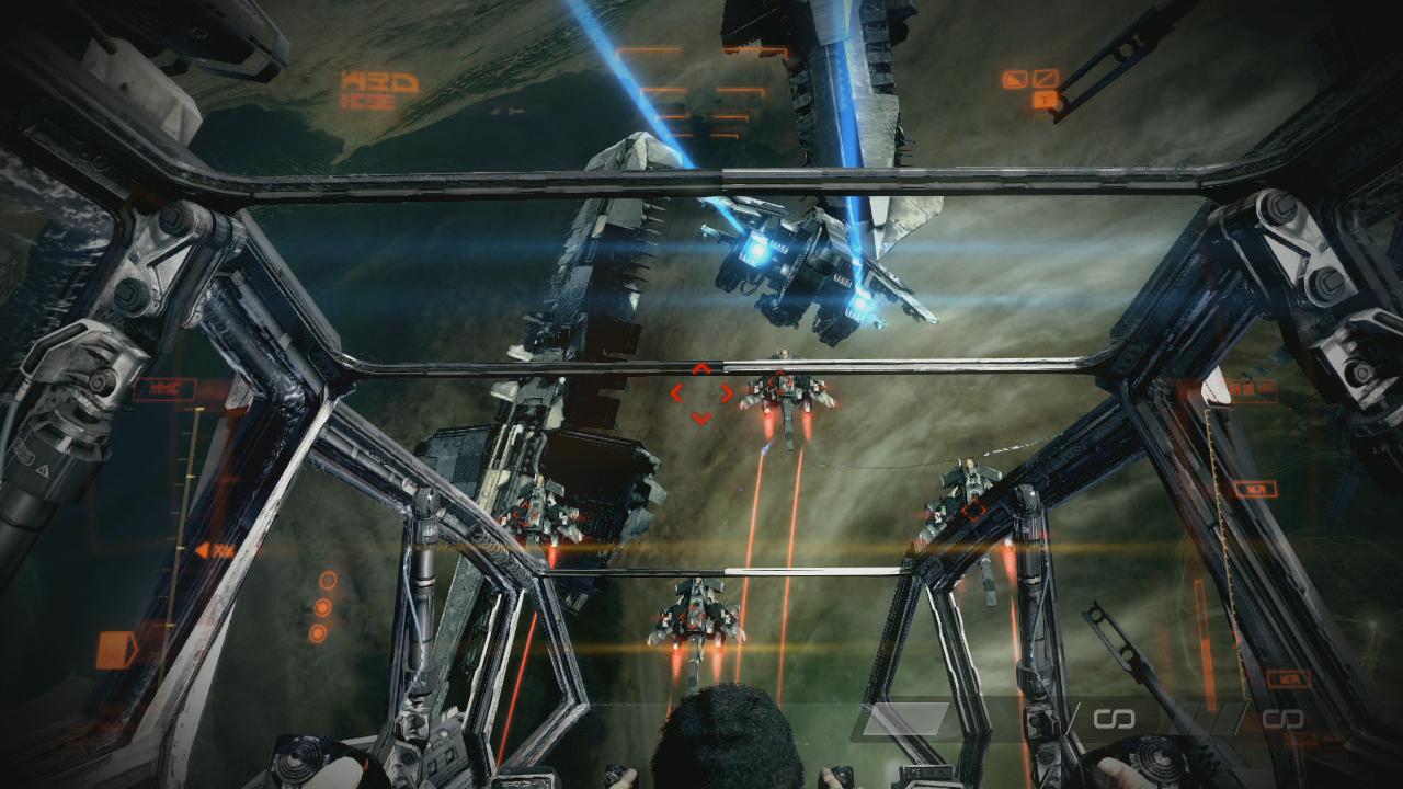 [03/02/2011] Star Wars lässt grüßen: Leider ist diese Schlacht nur eine Railshooter-Sequenz. Ihr dürft also nicht selbst fliegen. Dennoch ist die Szene extrem spektakulär.