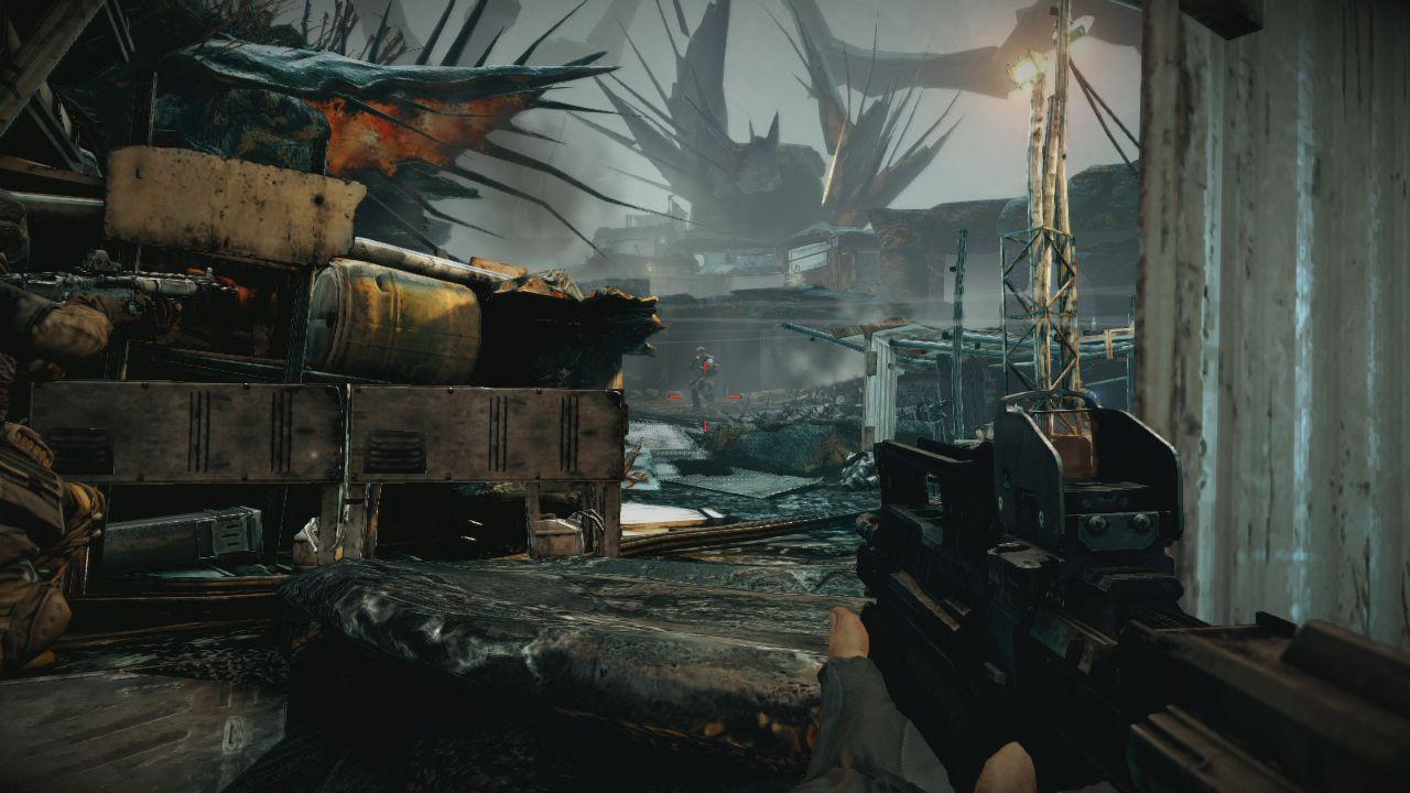 [21/02/2011] Seid ihr bei der Basis angekommen, müsst ihr diese vor den Helghast verteidigen. Bleibt dafür am besten ziemlich am Rand der Basis und bekämpft die Helghast von dort aus so lange bis eine Zwischensequenz kommt und das Kapitel beendet. Der Weg, über den ihr zu dem Areal gelangt, eignet sich dafür sehr gut.