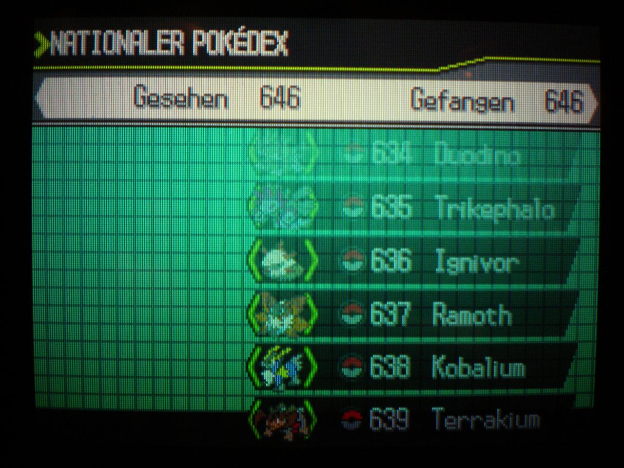 [10/03/2011] 70 Stunden hat Daniel mit dem Spielen der Weißen Edition verbracht.
