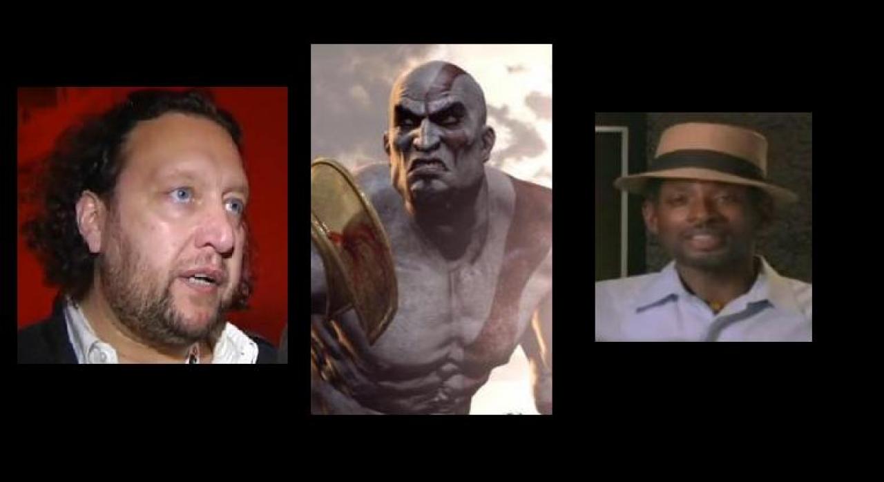 [13/04/2011] Kratos' deutsche Stimme stammt von Tilo Schmitz (l.). Er ist bekannt als Sprecher von Ving Rhames und Ron Perlman. Außerdem übernahm er Rollen in Left 4 Dead 2 und StarCraft 2. Der englische Sprecher heißt Terence 'T.C.' Carson (r.).
