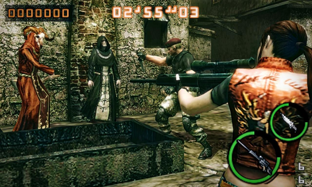 [12/04/2011] Resident Evil: The Mercenaries 3D - Auf dem Nintendo 3DS spielt ihr in The Mercenaries 3D Survival Levels aus Resident Evil 4 und Resident Evil 5. Beschämender Fakt: In der deutschen Version von Resident Evil 4 HD ist der Mercenaries-Modus nicht enthalten. In dem 3DS-Spiel schon.