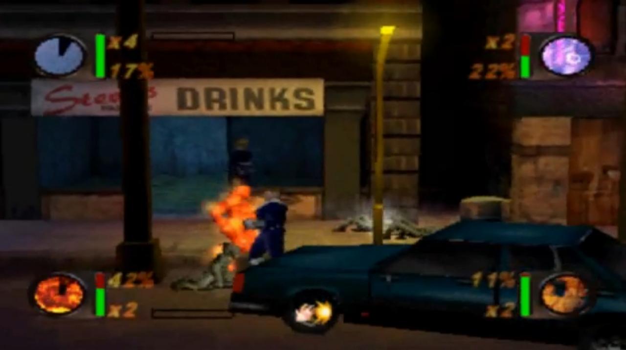 [05/05/2011] Fantastic Four (PSOne) - Auf der Verpackung wurden vier Helden angepriesen. Mr. Fantastic, Invisible Woman, The Thing und The Human Torch. Im Spiel sind aber mit She-Hulk fünf Helden spielbar. Das ändert nichts am miesen Gameplay.
