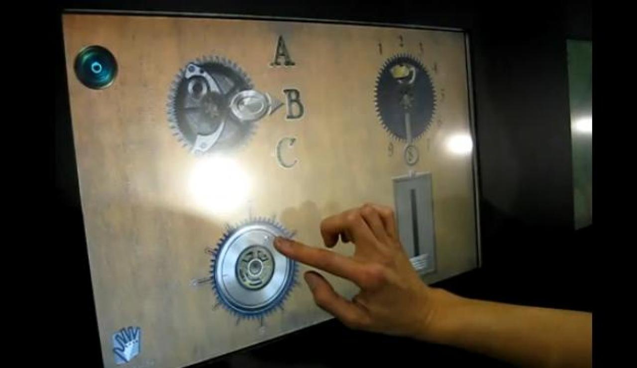 [03/05/2011] Gerüchte gingen um, dass der Wii-Controller mit einem haptischen Display ausgestattet sei. Damit lassen sich Oberflächen aus dem Spiel erfühlen.