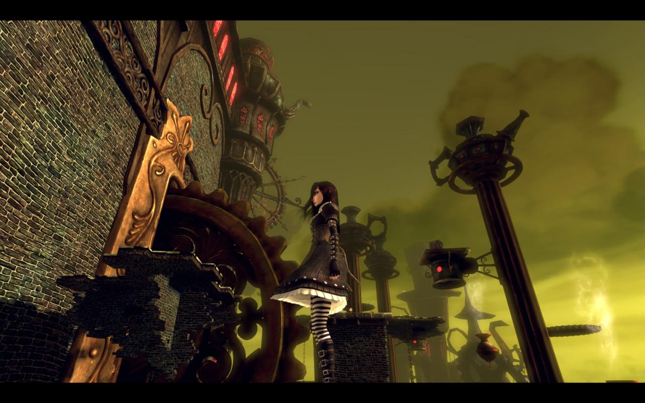 [19/06/2011] Alice: Madness Returns - Der eigenwillige Stil von American McGees Horror-Action-Adventure Alice ist eines der Hauptmerkmale der Reihe. In der abwechslungsreichen Fantasy-Welt begebt ihr euch auch durch kalte und düstere Gebiete voller Zahnräder und Dampf-Maschinen. 