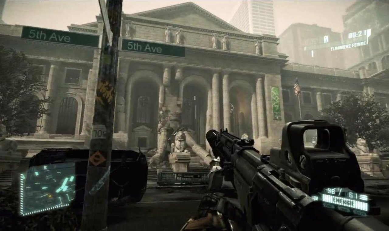 [24/06/2011] Dezimierungspack (Crysis 2) - 5th Avenue, Apartments, Chasm, Plaza und Prism sind die Namen der Karten, die mit der Download-Erweiterung Einzug in Crysis 2 halten. Obendrein wird das Waffenrepertoire um die FY71 Assault Rifle und M18 Rauchgranaten aufgestockt. Kostenpunkt: 800 MS-Points / 10 Euro.