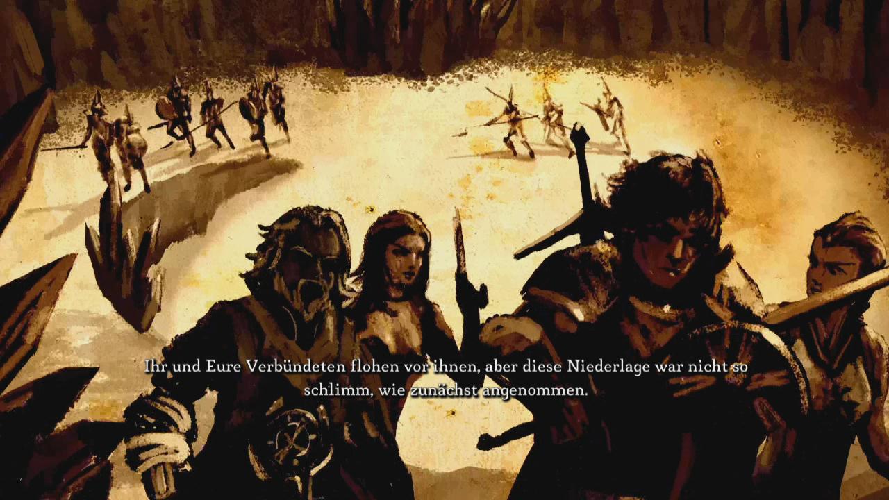 [17/06/2011] Tuschezeichnung: Neben den sehr gelungenen Dialogen wird die Handlung gelegentlich in gezeichneten Filmchen präsentiert.