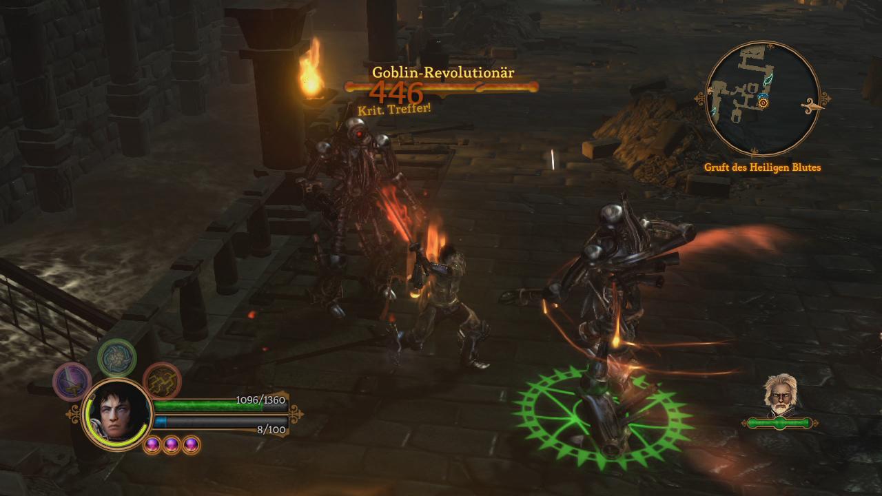 [17/06/2011] Eigensinnig: Wie seine (PC-exklusiven) Vorgänger mischt auch Dungeon Siege 3 einige Steampunk-Elemente in die ansonsten klassische Fantasy-Spielwelt.