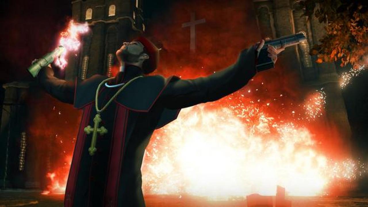 [12/06/2011] Knallbunte Farben, krachige Effekte: Saints Row - The Third ist kein hässliches Spiel. Allerdings wirken die matschigen Texturen teils sehr altbacken.