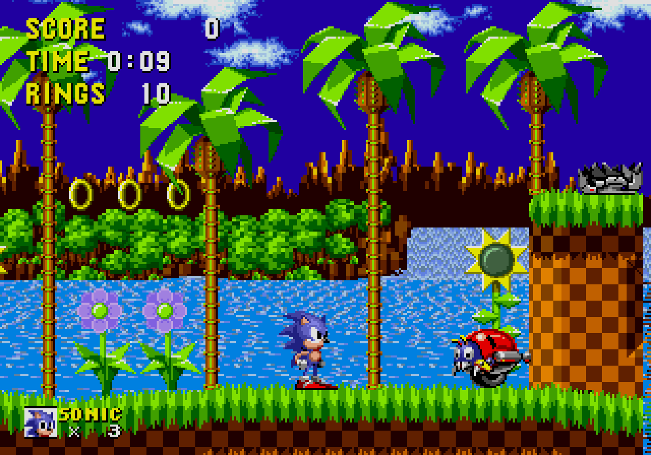 [21/07/2011] Sonic - The Hedgehog - Egal ob Mega Drive oder Master System, Sonic ist und bleibt Kult. Der Schwierigkeitsgrad war weitaus höher als bei Super Mario Brothers.