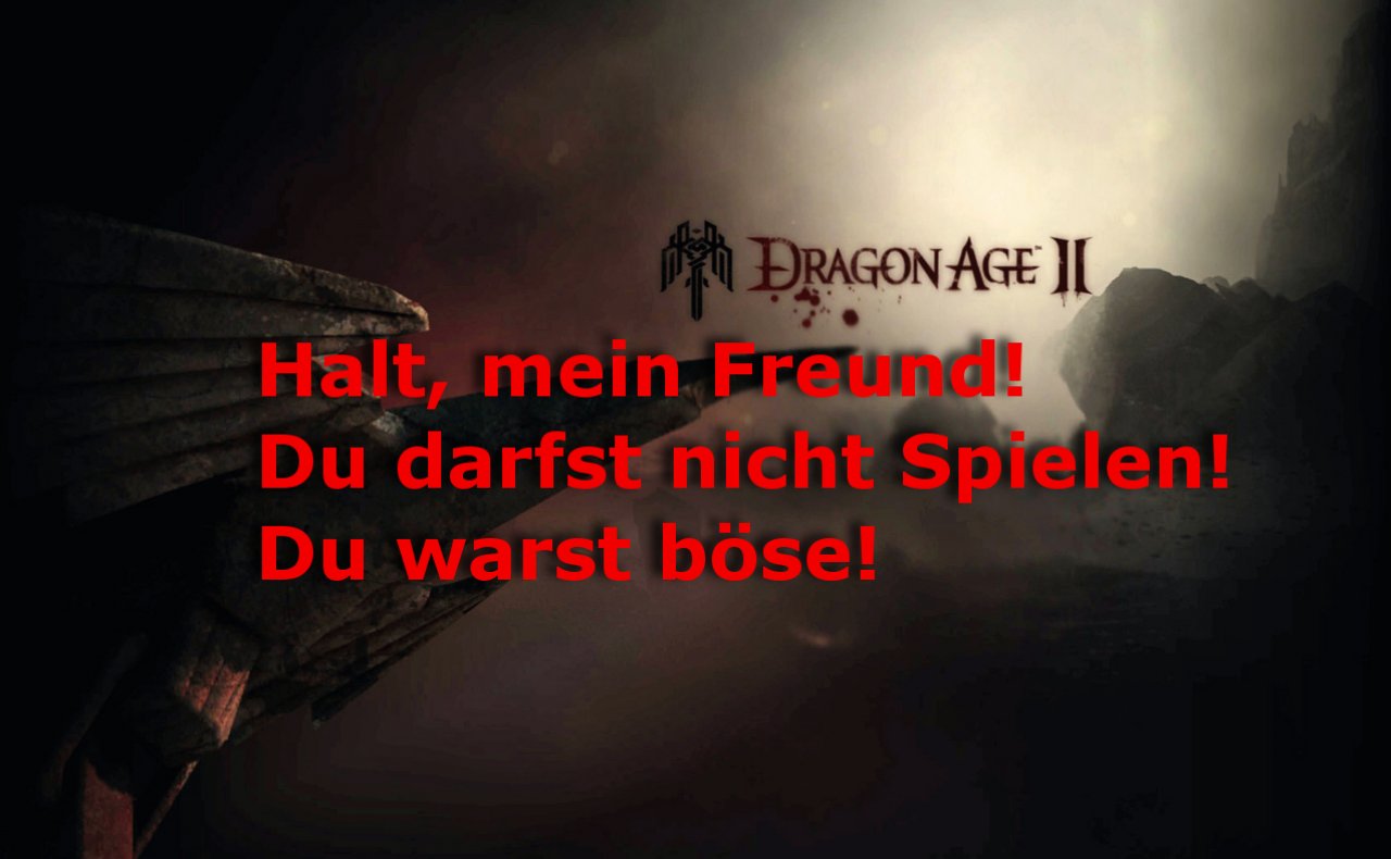 [09/08/2011] EA sperrt Spieler aus - EA bannte einen allzu forsch meckernden User aus seinem Spiel. Ihm wurde nämlich nicht nur die Erlaubnis entzogen, das Forum zu nutzen. Auch seine Version von Dragon Age 2 verweigerte nach dem Bann die Kooperation. Und das ist echt eine Frechheit, auch wenn's wohl ein Versehen war!