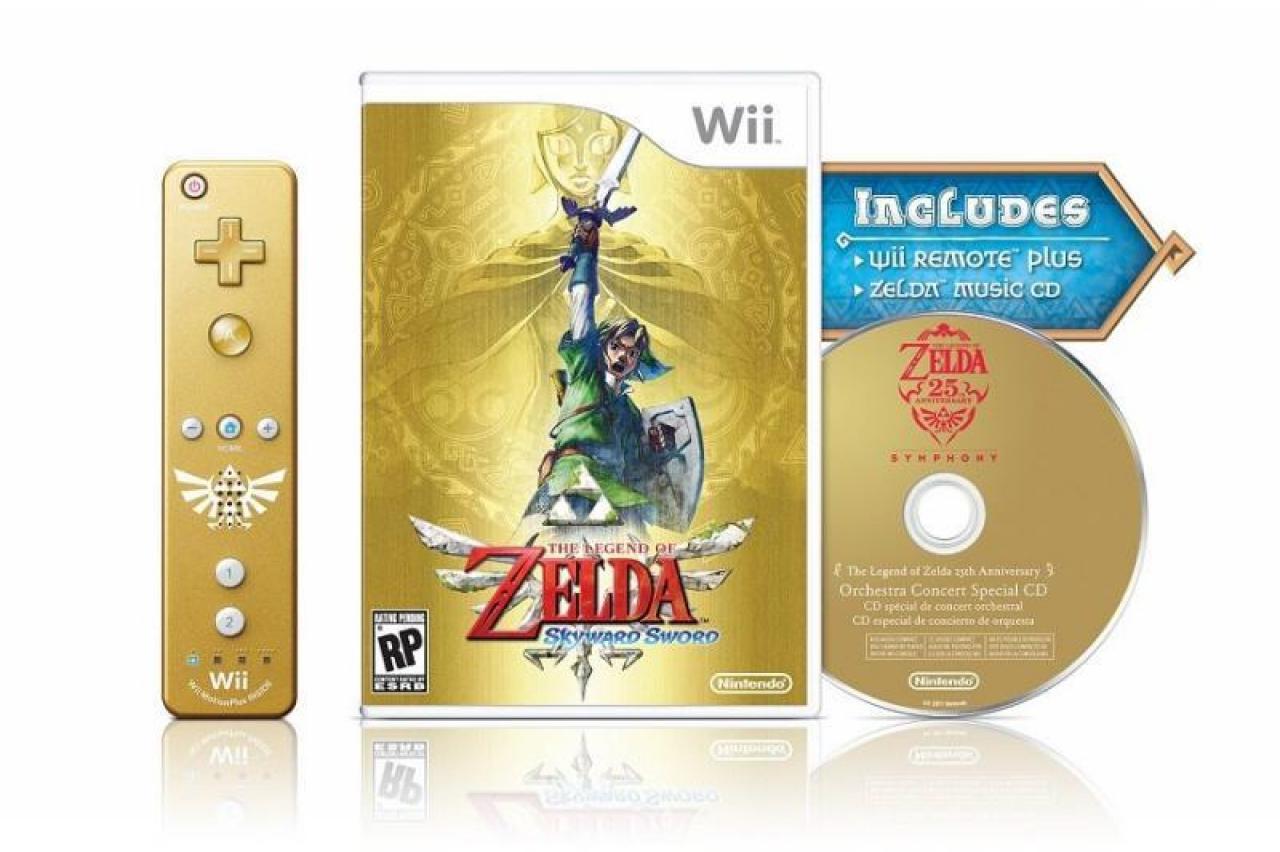 [30/08/2011] Zelda: Skyward Sword - Limited Edition - Die Limited Edition zu Skyward Sword bietet eine goldfarbene Wii FB mit Wii MotionPlus-Funktion. Jeder, der noch keine Wii MotionPlus-FB hatte, konnte hier getrost zuschlagen.