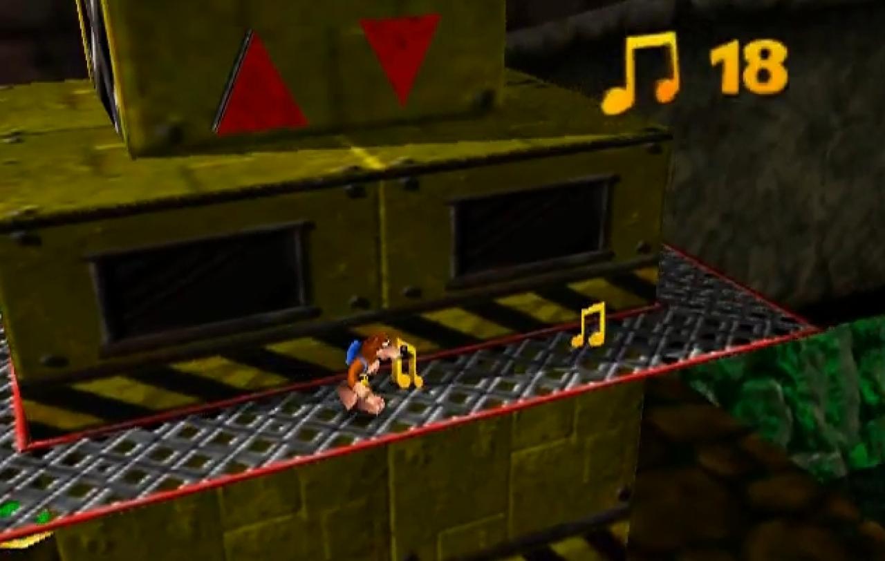 [05/08/2011] Banjo-Kazooie - Rusty Bucket Bay - In dem Wasserlevel verlaufen wir uns ständig oder fallen von irgendwelchen Plattformen herunter. Jedes Mal quälen wir uns durch dieses Gebiet.