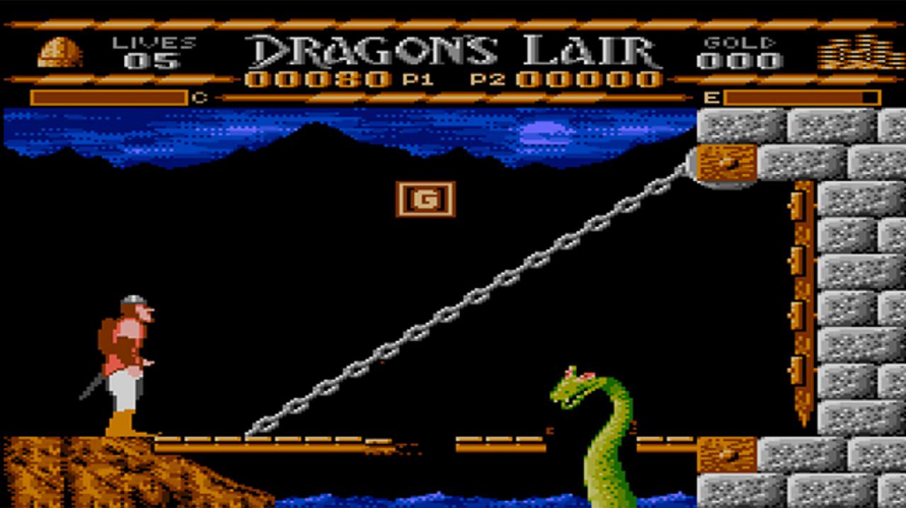 [21/09/2011] Dragon's Lair (NES) - Die Steuerung stammt direkt aus der Hölle. Weil sich die Figur nur verzögert bewegt, könnt ihr herannahenden Projektilen und Feinden schlecht ausweichen. Selbst vermeintlich simple Hüpfeinlagen über winzige Abgründe werden zur großen Herausforderung. 