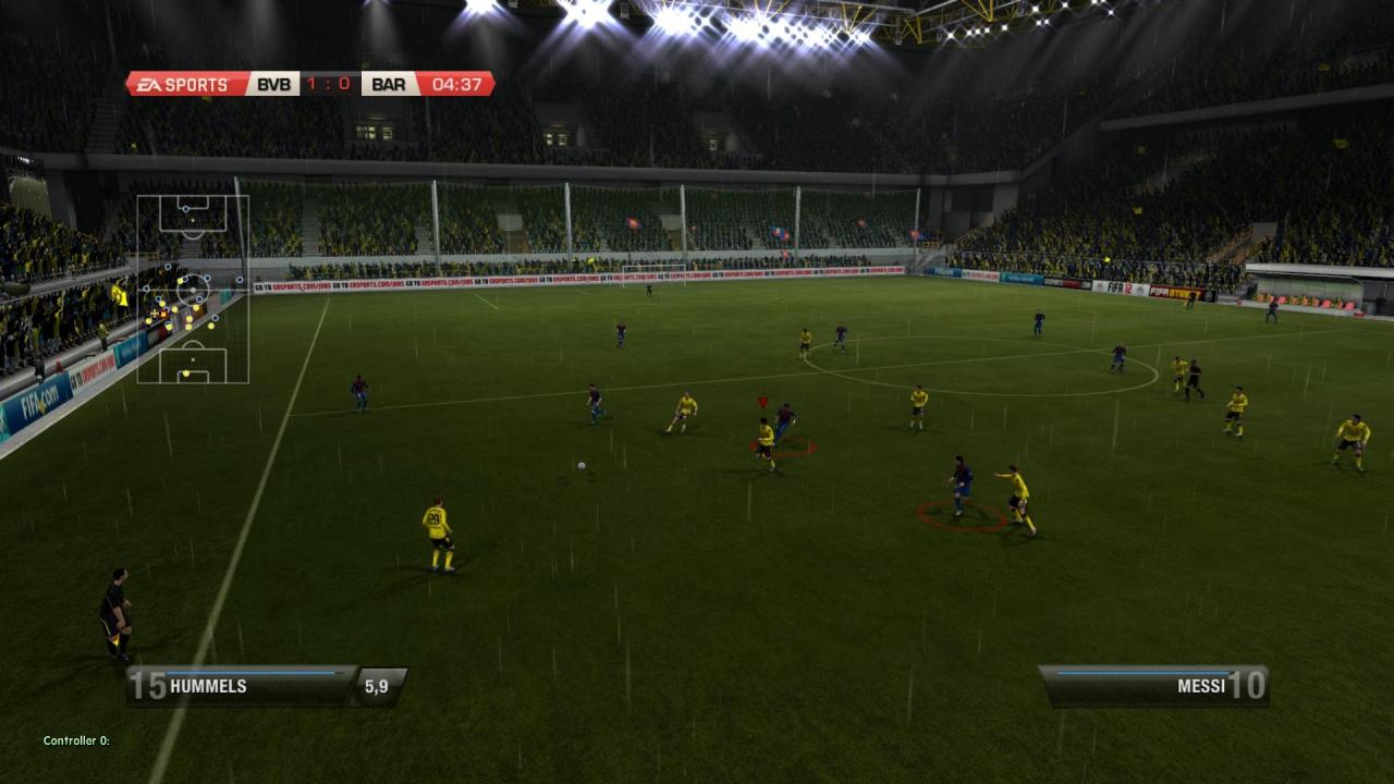 [26/09/2011] Spectator Modus in FIFA 13 - Sind Pro Club-Matches bereits angepfiffen, so sollten später hinzugekommene Spieler die Möglichkeit zum Zuschauen haben. Dabei sollten Kamera-Perspektiven gewechselt werden können. (im Bild: FIFA 12)