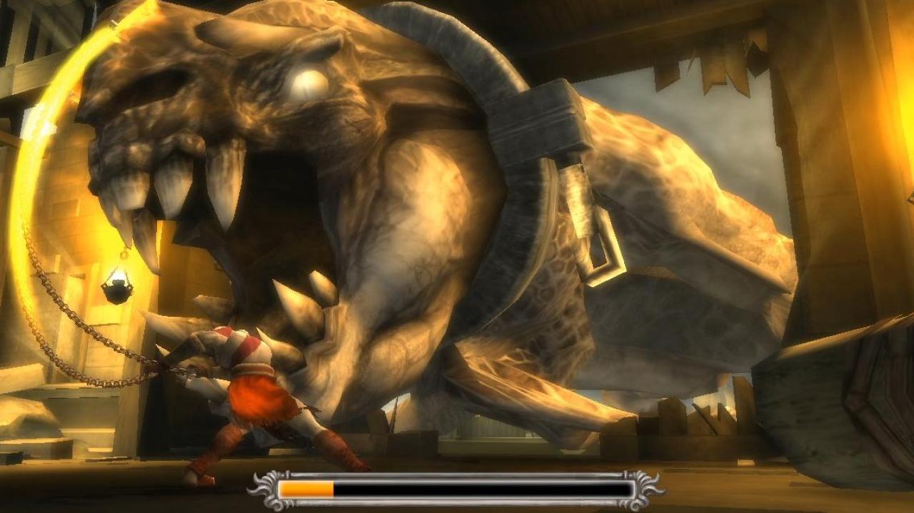 [16/09/2011] Bombastisch: Solche riesigen Tierchen gehören in God of War traditionell zu euren härtesten Widersachern.