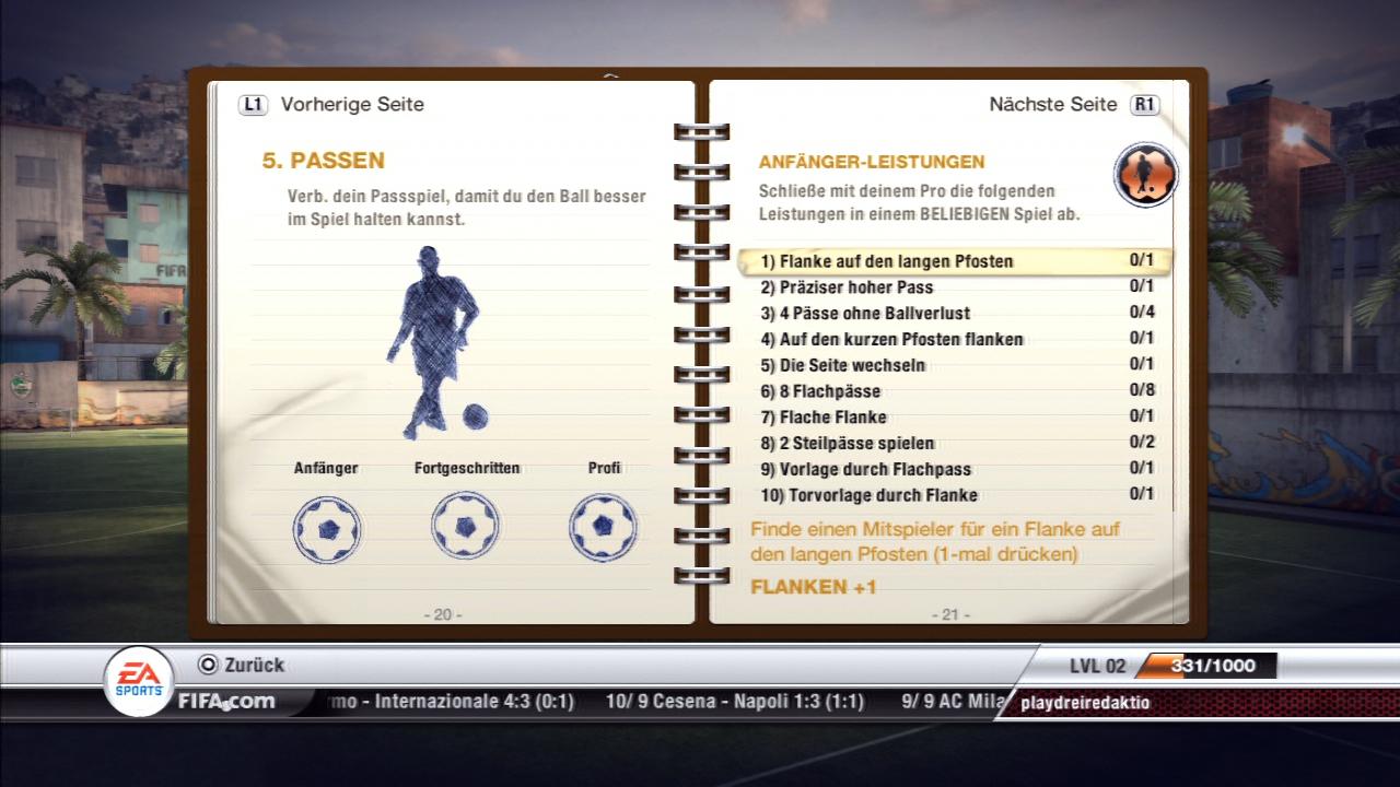 [29/09/2011] FIFA 12 - Leistungen - Virtual Pro - Passen