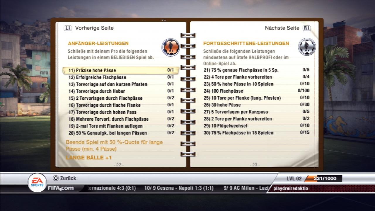 [29/09/2011] FIFA 12 - Leistungen - Virtual Pro - Passen Teil 2