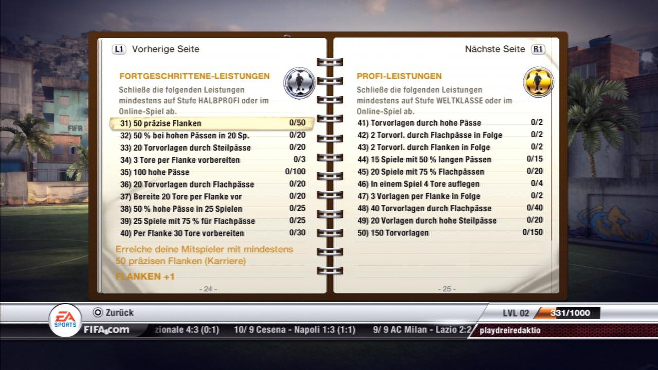 [29/09/2011] FIFA 12 - Leistungen - Virtual Pro - Passen Teil 3