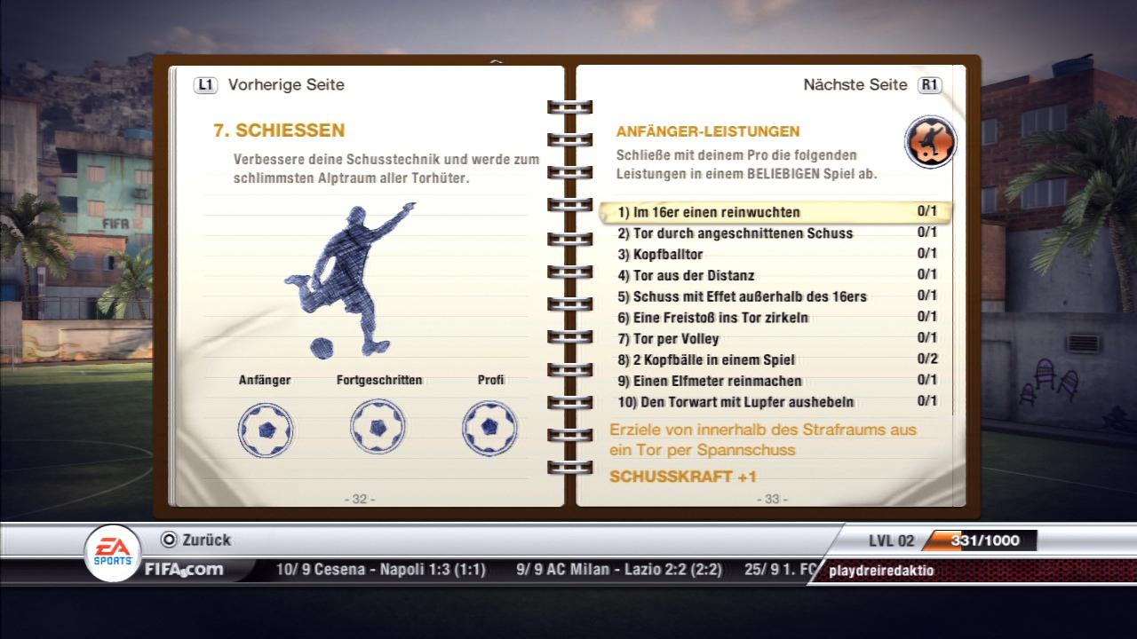 [29/09/2011] FIFA 12 - Leistungen - Virtual Pro - Schießen