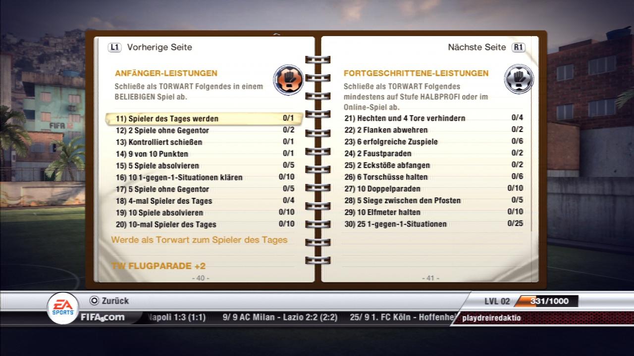 [29/09/2011] FIFA 12 - Leistungen - Virtual Pro - Torwart Teil 2