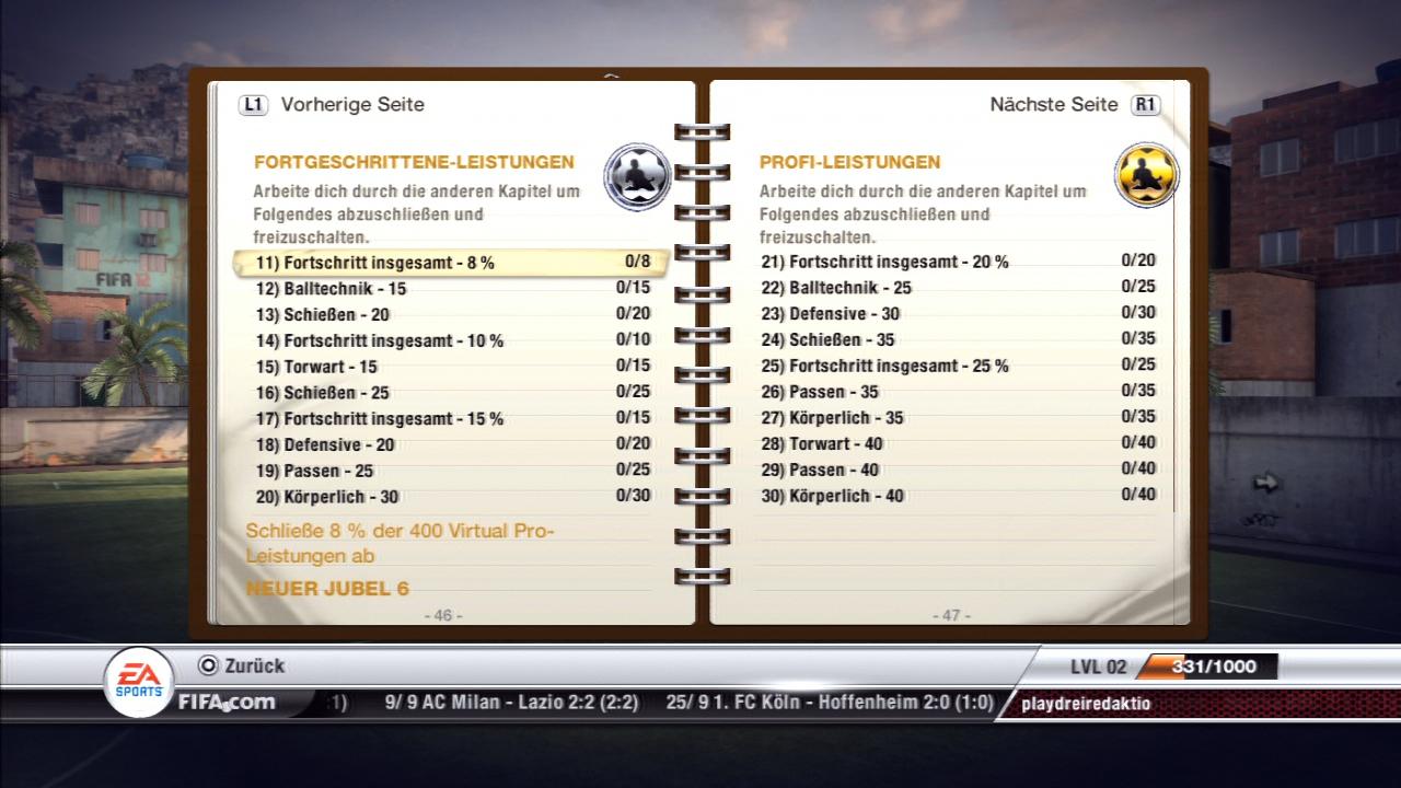 [29/09/2011] FIFA 12 - Leistungen - Virtual Pro - Eigenschaften und Jubel Teil 2