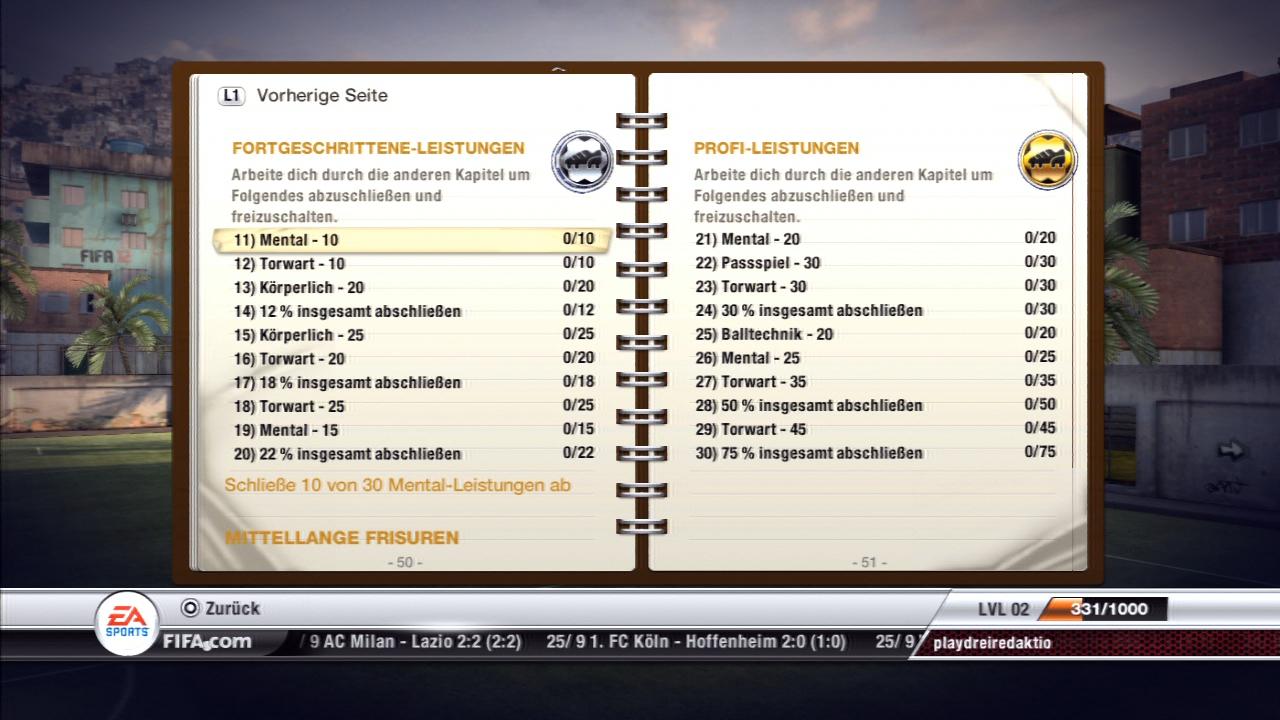 [29/09/2011] FIFA 12 - Leistungen - Virtual Pro - Trikot und Aussehen Teil 2