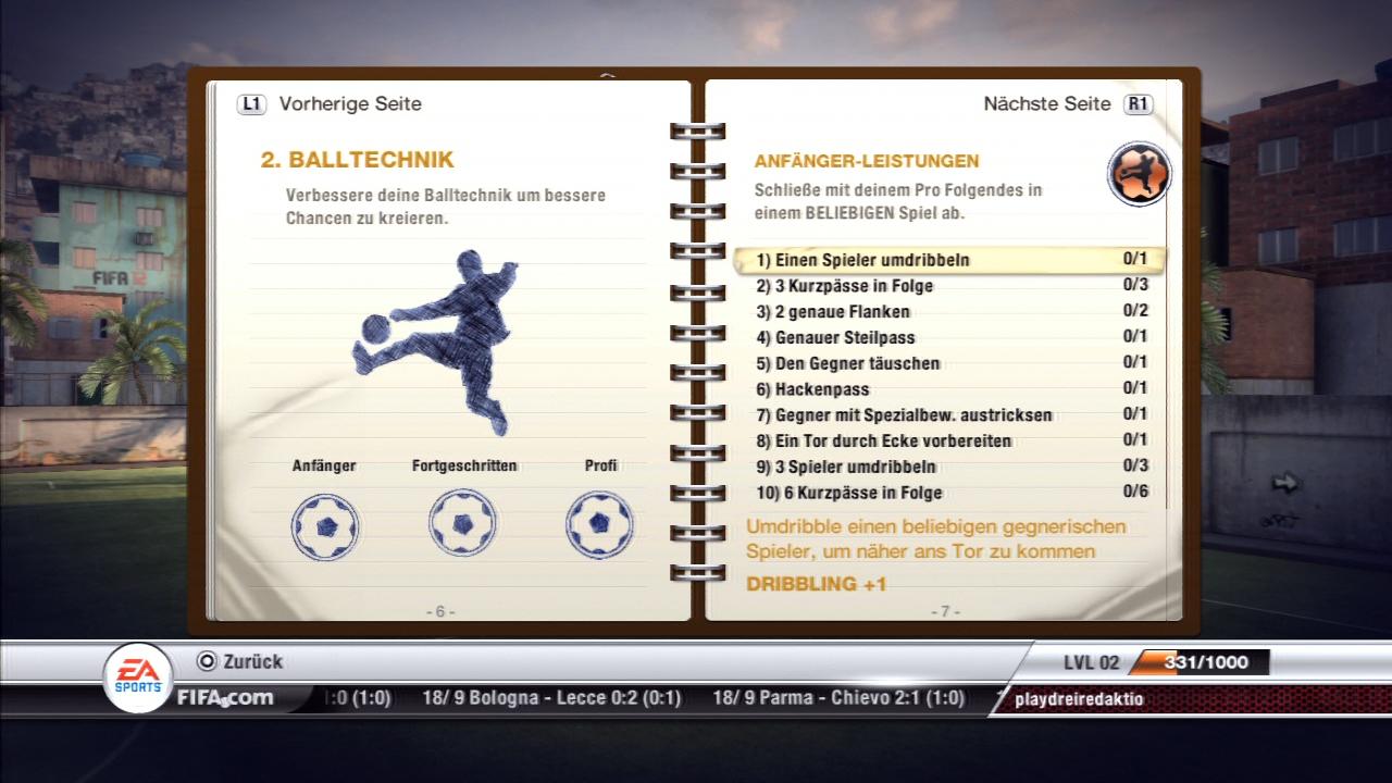 [29/09/2011] FIFA 12 - Leistungen - Virtual Pro - Balltechnik