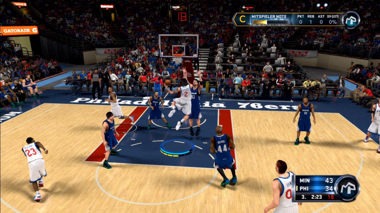 [05/10/2011] Im Karrieremodus führt ihr einen Athleten vom ersten Rookie-Spiel bis zum NBA-Finalsieg - alternativ bastelt ihr euch selbst einen Sportler!