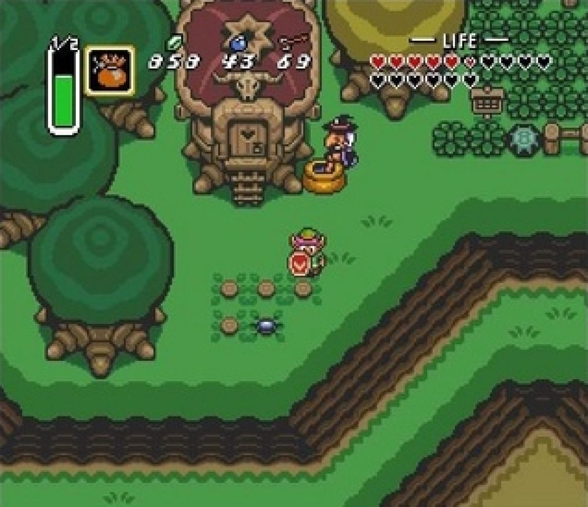 [17/10/2011] A Link to the Past erschienen für das SNES, galt lange als chronologischer Beginn der Serie. Erst die GBA-Neuauflage schaffte Klarheit, da sie nach dem erstmaligen Durchspielen einen bis dahin geheimen Dungeon enthält und noch einmal das Schwert der Vier ins Blickfeld rückt. 