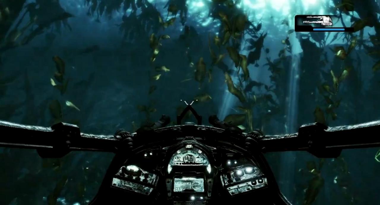 [24/10/2011] Gears of War 3 - The Hollow - Was für eine Unterwasserwelt! Wir spoilern keine Gegner. Lasst euch aber gesagt sein, die Unterwasser-Monster sind wahrlich groß. Eine genial Optik der Unterwasser-Landschaft sorgt für offene Münder.