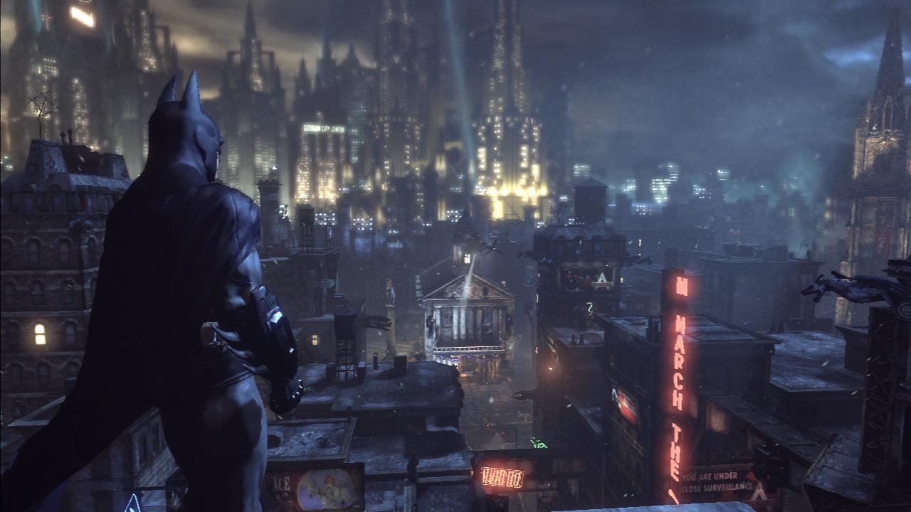 [25/11/2011] Batman: Arkham City ist allein deshalb eines der großartigsten Open-World-Titel, weil wir in dem abgeriegelten Stadtteil Gotham Citys in der Rolle von Batman die Dächer der Stadt unsicher machen dürfen. Auch gibt es hier viel zu entdecken. Etwa die fordernden Rätsel des Riddlers.