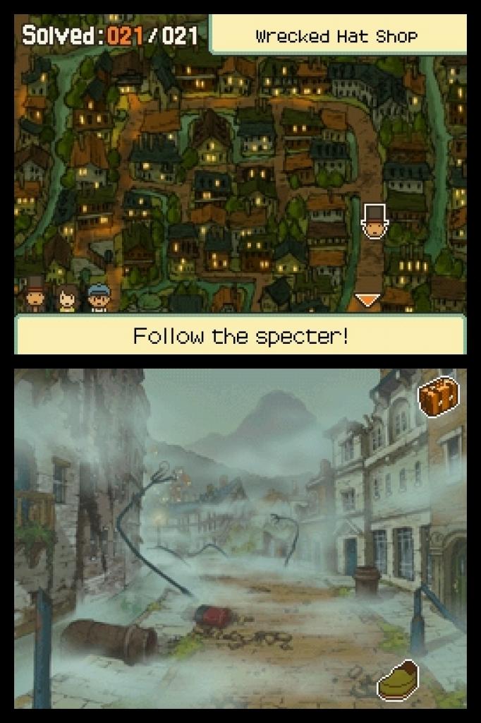 [25/11/2011] Weitere Screenshots aus unserem Test zu Professor Layton und der Ruf des Phantoms. (5)
