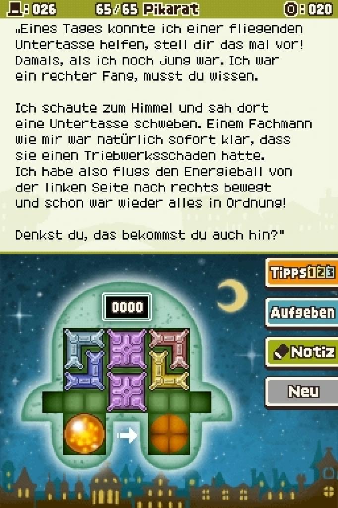 [25/11/2011] Weitere Screenshots aus unserem Test zu Professor Layton und der Ruf des Phantoms. (9)