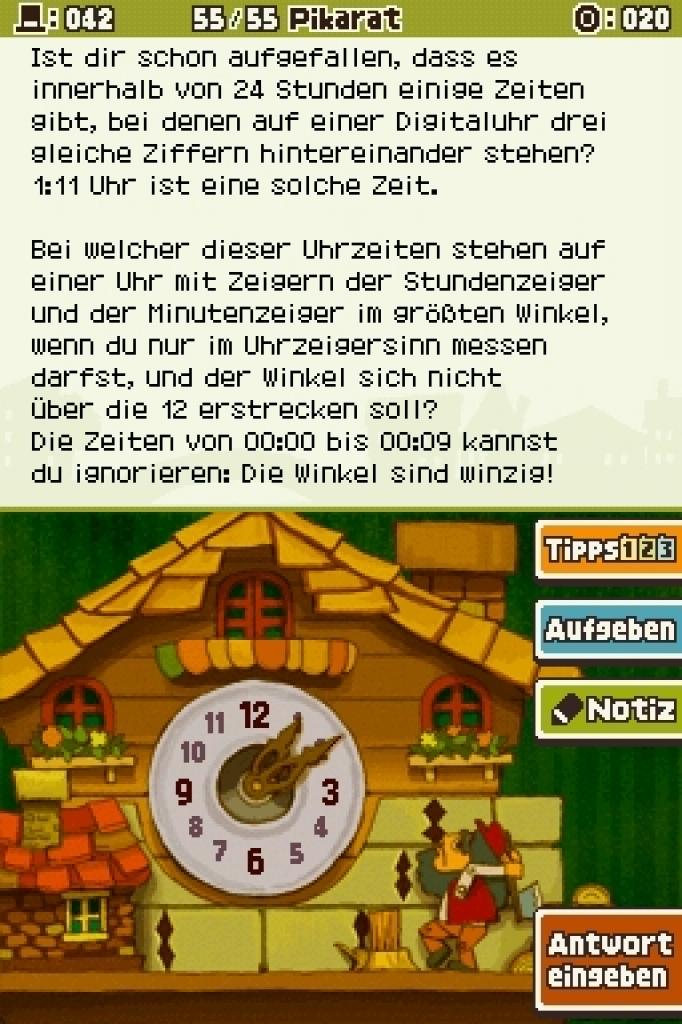 [25/11/2011] Weitere Screenshots aus unserem Test zu Professor Layton und der Ruf des Phantoms. (10)