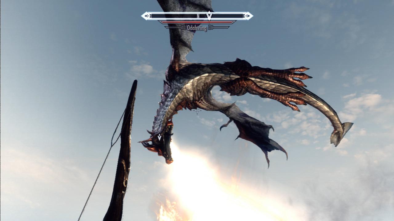 [10/11/2011] Skyrim - Drachen im glitch-igen Rückwärtsflug