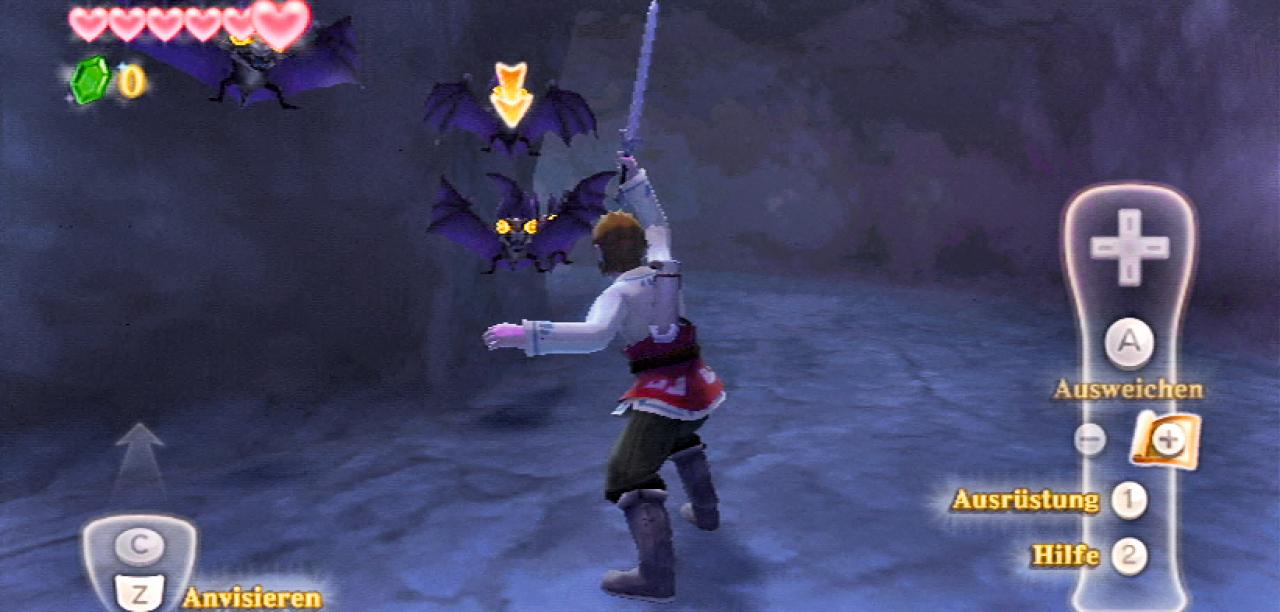 [17/11/2011] Link kämpft gegen Fledermäuse. 