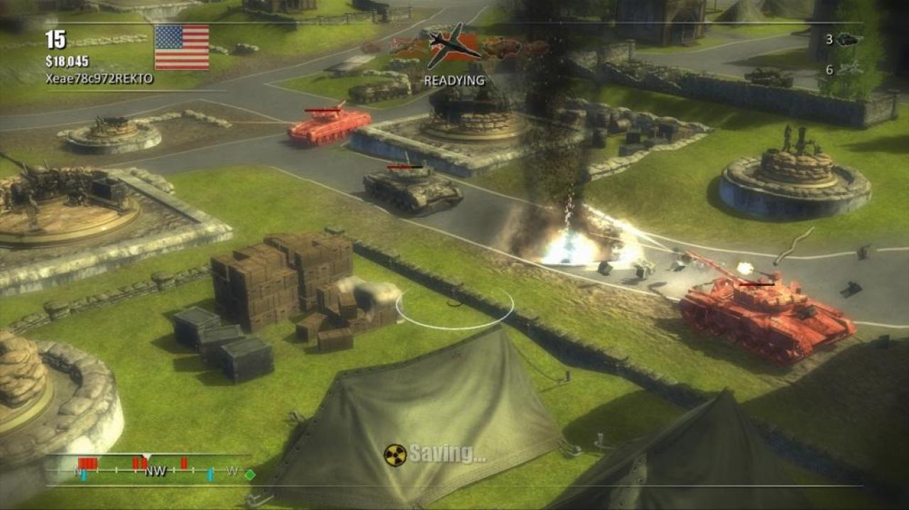 [19/12/2011] Toy Soldiers: Cold War - Das gleiche Szenario nur im Setting des Kalten Krieges bekommt ihr in Cold War. Passend zum Schauplatz gibt es auch Panzer und Jets, die ihr ins Rennen schicken dürft.