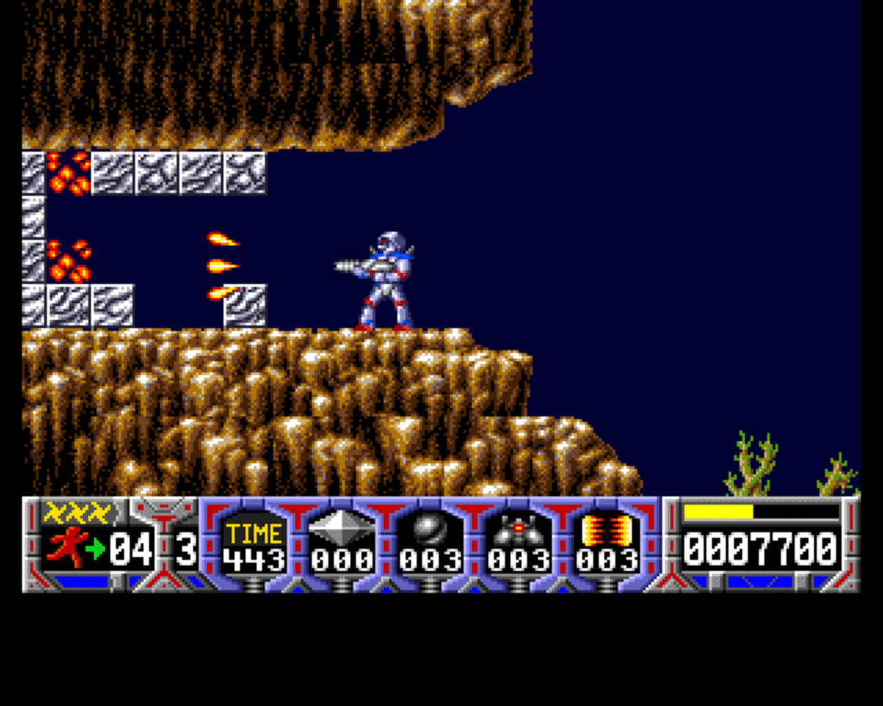 [24/01/2012] Turrican ist das Projekt von Manfred Trenz, der schon einige Jahre davor mit dem Super-Mario-Klon The Great Giana Sisters für Aufsehen gesorgt hat. Mit Turrican auf dem C64 nahm die Serie im Jahr 1990 ihren Anfang. In dem Run-and-Gun-Shooter steuert ihr einen Roboter, der sich durch verschiedene Level kämpft und dabei auf futuristische Schuss- und Laserwaffen zurückgreift. Turrican bot ein recht einfaches aber trotzdem suchterzeugendes Spielpotenzial.