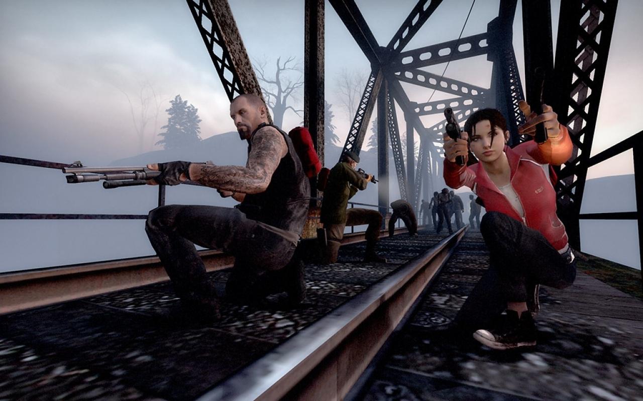 [29/02/2012] Left 4 Dead - Geballer und jede Menge Zombies erlebt ihr gemeinsam in Left 4 Dead sowie im zweiten Teil. Dabei versucht ihr als Überlebende, das Fluchtfahrzeug zu erreichen.