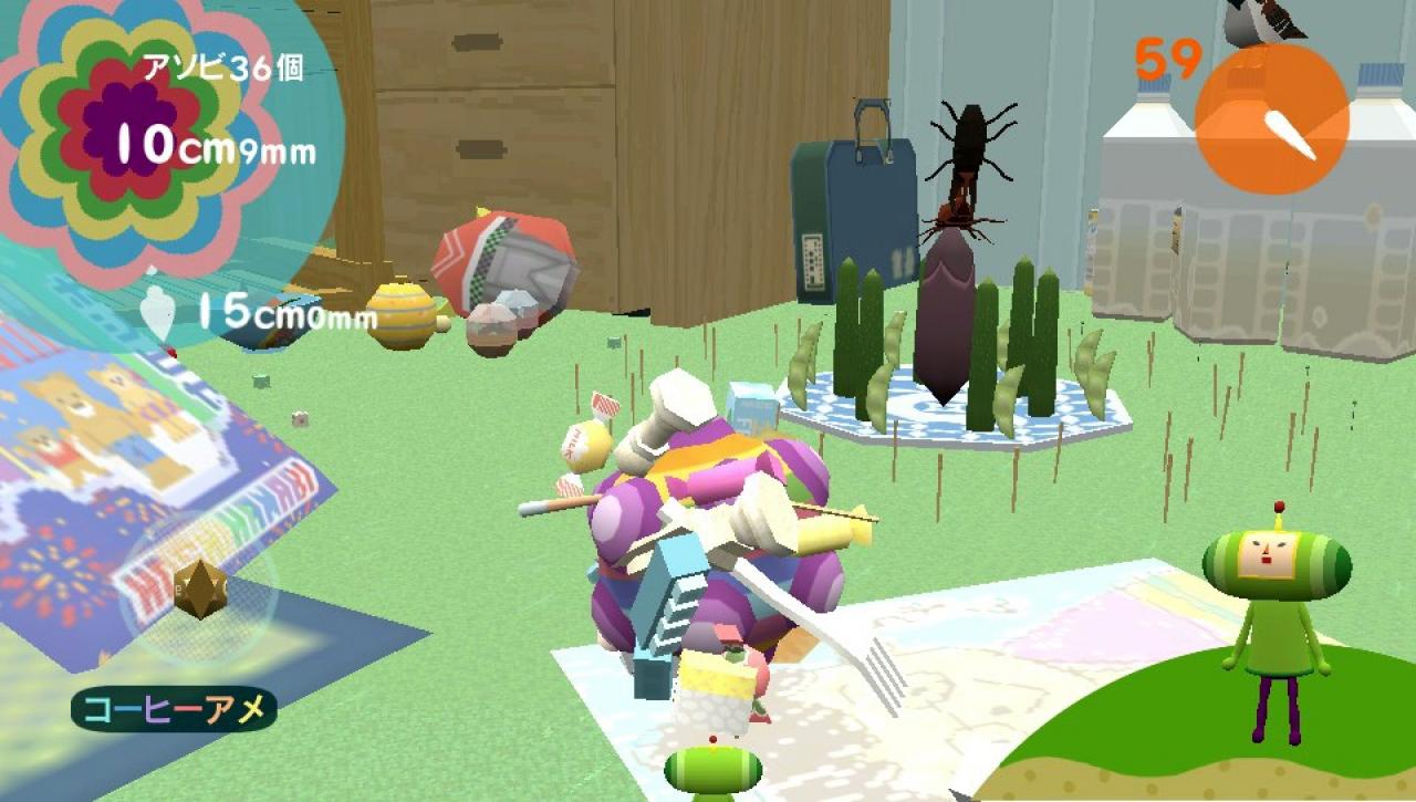 [22/02/2012] Katamari - Ihr rollt als eine Art Kugel durch Levels. Alles, was an euch kleben bleibt, lässt eure Kugel größer werden. Abgedrehtes, aber suchterzeugendes Spielprinzip.