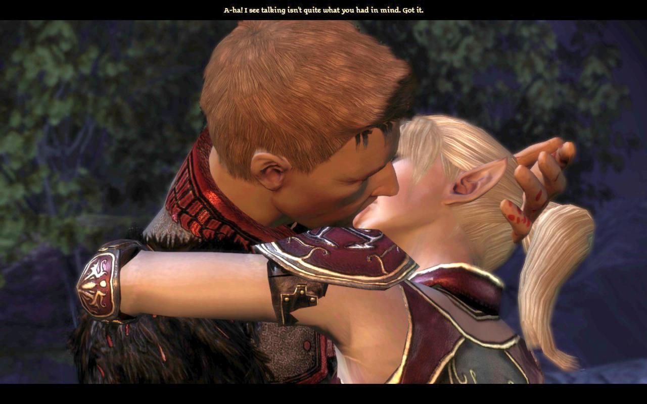 [13/02/2012] Dragon Age - Auch in der Dragon Age-Serie gibt es Romanzen, sofern der Spieler dies möchte. Hier seht ihr eine weibliche Heldin mit dem Templer Alistair.