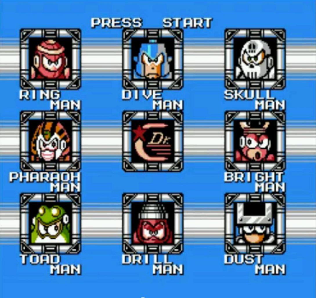 [20/04/2012] Mega Man 4: Wie man sieht, hat sich an der Aufmachung und am Spielprinzip nichts geändert.