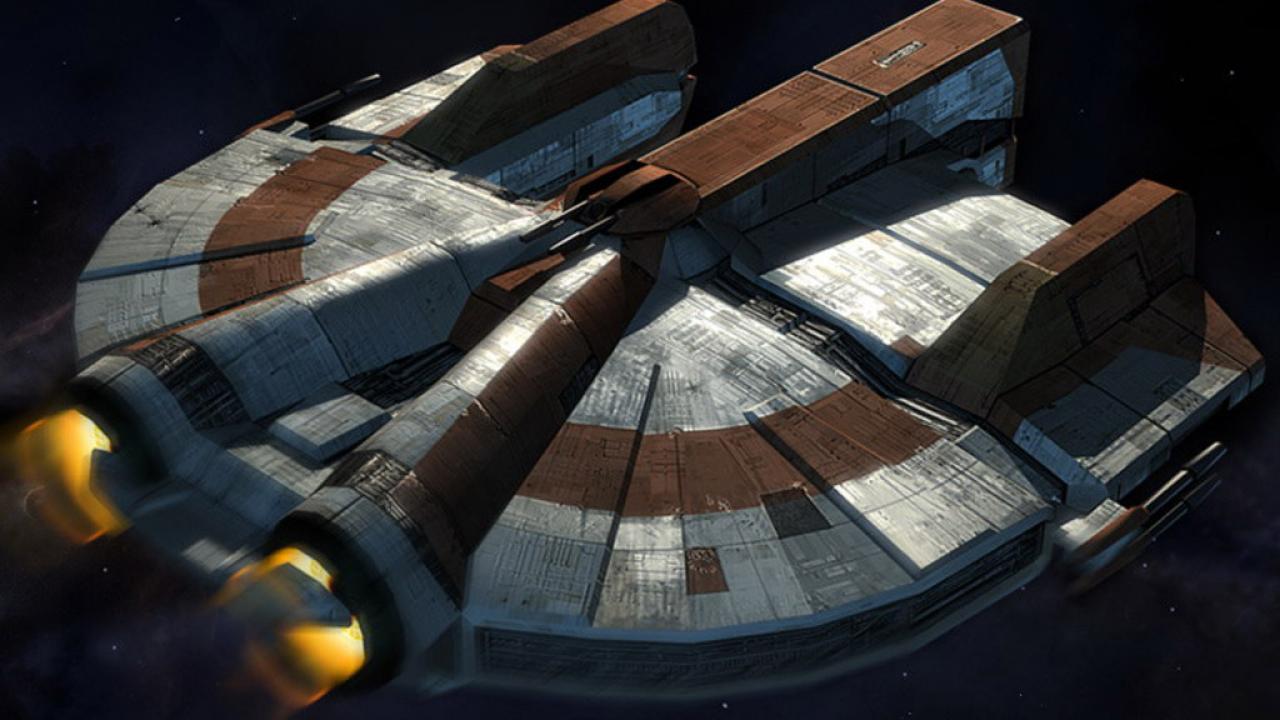 [18/06/2012] Ebon Hawk (KotOR) - Dass für den kleinen Schmuggelflitzer der populäre Milleniumfalke aus der alten Star Wars-Trilogie Pate stand, lässt sich kaum von der Hand weisen. Als angehender Jedi-Ritter geht die Ebon Hawk aus KotOR später in euren Besitz über und dient euch dann als wichtige Operationszentrale.