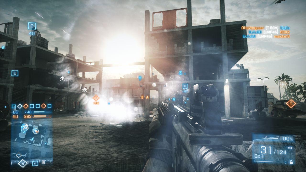 [18/07/2012] ... die Battlefield-Entwickler konzentrieren sich auf den Multiplayer-Modus mit Fahrzeugen, coolen Spielmodi und riesigen Maps.