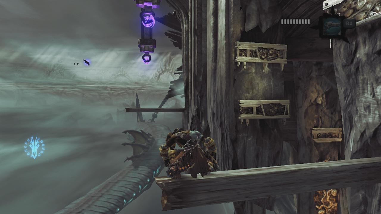 [14/08/2012] Fordernd: Darksiders 2 bietet viel mehr Sprung- und Geschicklichkeitspassagen als Teil 1. Leider ist die Steuerung hier nicht perfekt.