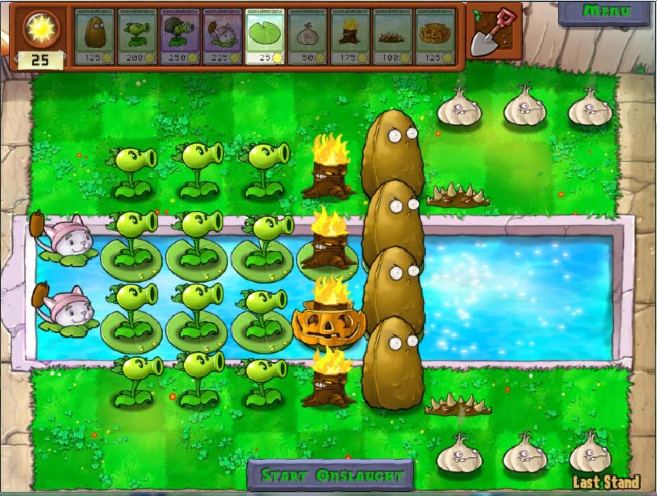 [17/08/2012] Plants vs. Zombies - Die Levels in Plants vs. Zombies sind besonders zum Schluss ganz schön knackig. Eingefleischte Fans probieren den Endlos-Modus. Da geht's nämlich erst richtig ab.