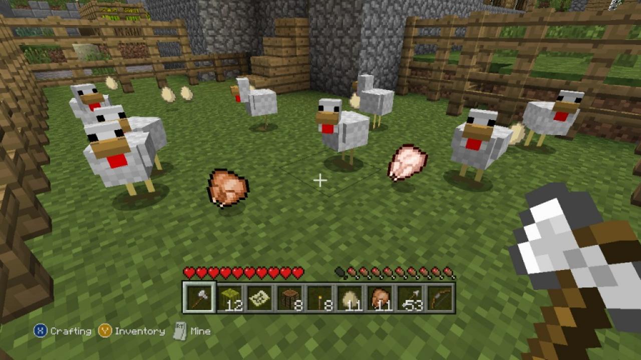 [17/09/2012] Tiere - Minecraft - Nein, was sind die Tiere in Minecraft niedlich. Wir müssen aber überleben, weshalb wir Schweine oder Hühner zu Nahrung verarbeiten.